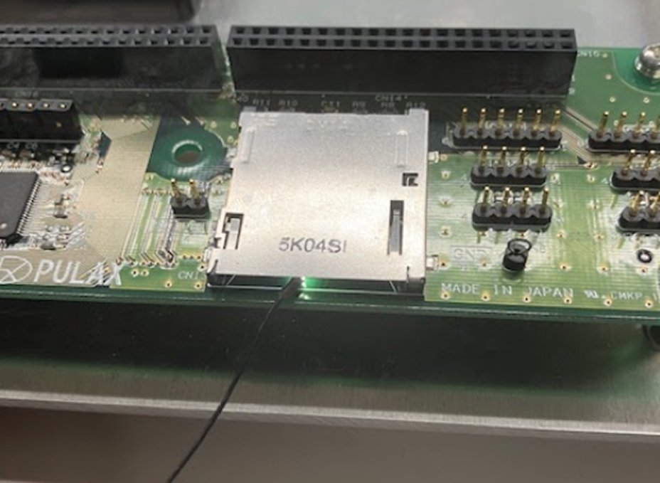 Magnified observation of mounted components on a printed circuit board with the endoscope